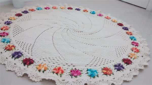tapete de croche grande