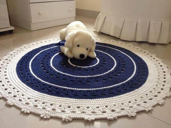 materiais para fazer tapete de croche