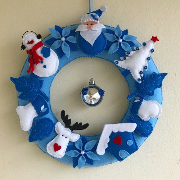 guirlanda de natal azul