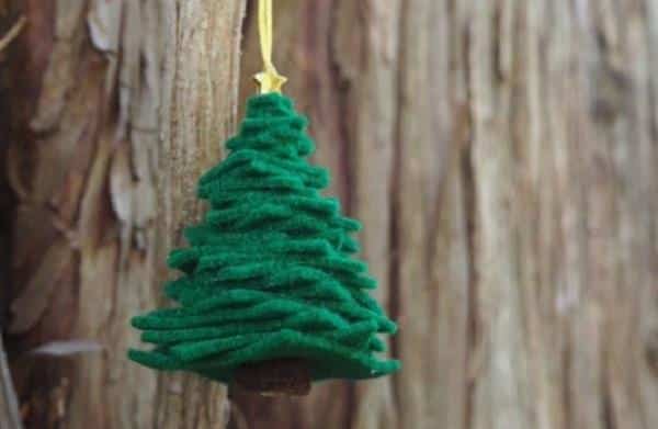 arvore de natal de feltro