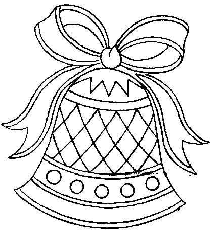 desenho de sino de natal