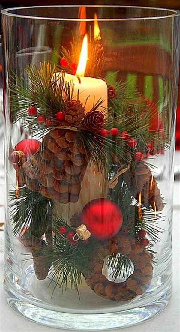 decoração de mesa de natal barata
