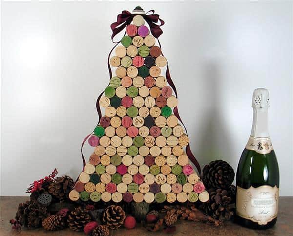 arvore de natal de rolha