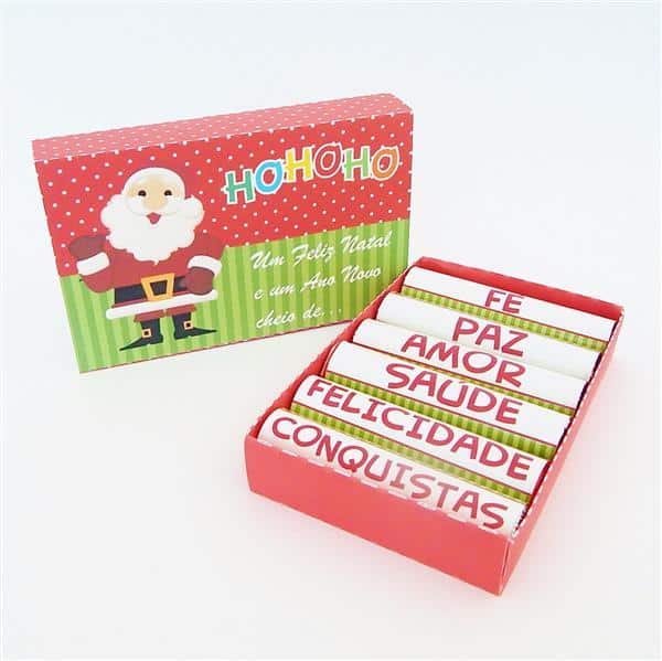 chocolate baton personalizado de natal