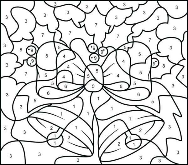 desenhos de natal com numeros