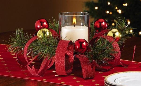 decoração de natal com bolas