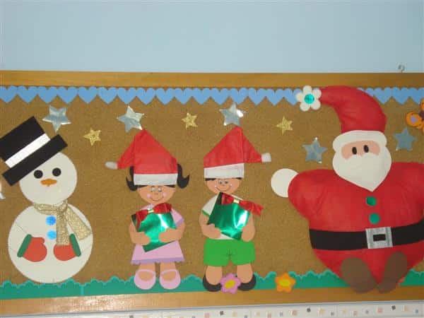 painel com papai noel