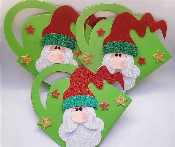 bolsinha de natal em eva