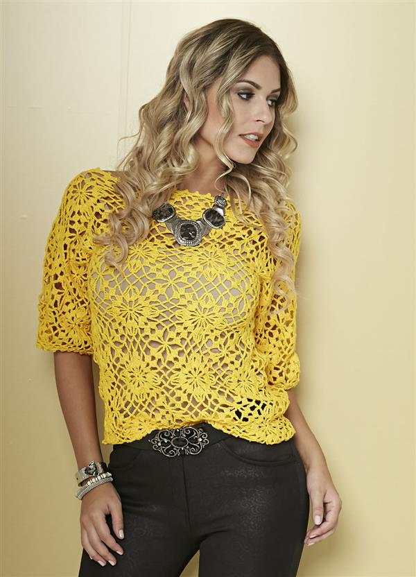 blusa de crochê