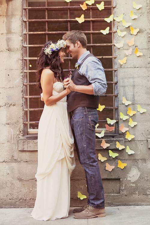 em casamento