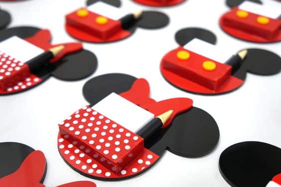mini porta recados minnie