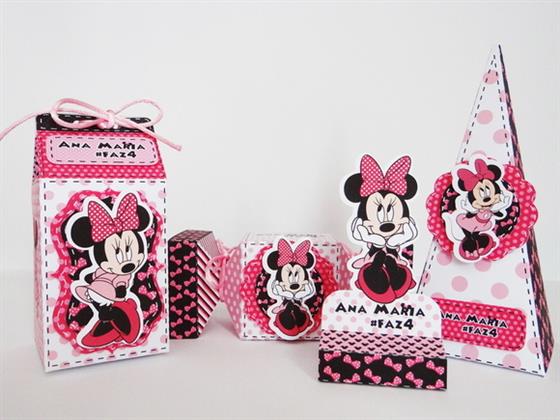 personalizados da minnie rosa