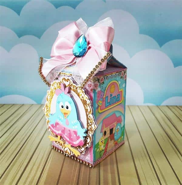 Caixa Milk Galinha Pintadinha Rosa