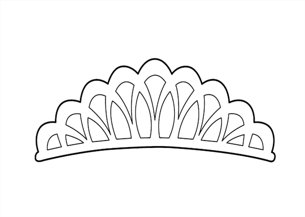 molde de coroa de princesa