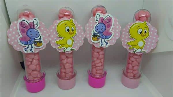 Tubete Galinha Pintadinha Rosa