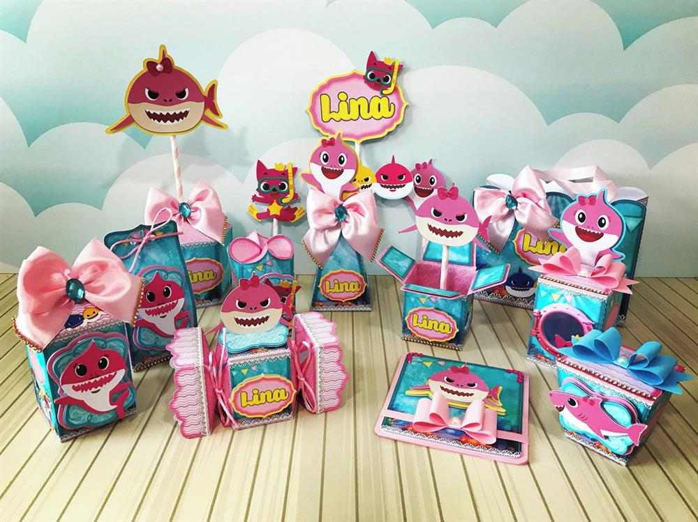 personalizados baby shark rosa
