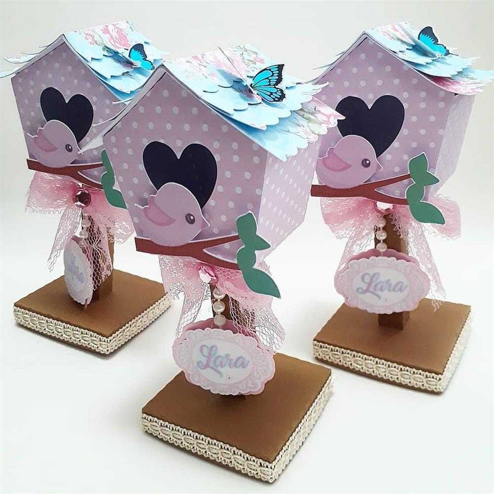 centro de mesa casinha de passarinho