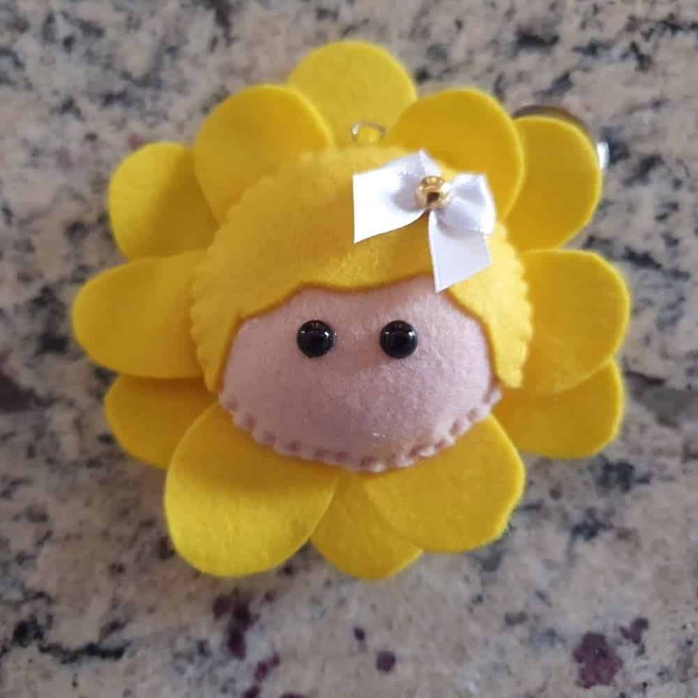 chaveiro de flor