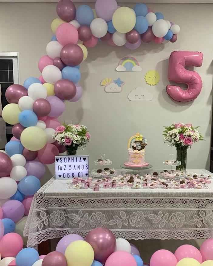 arco para festa de aniversário