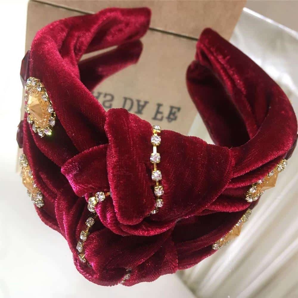 tiara turbante vermelha