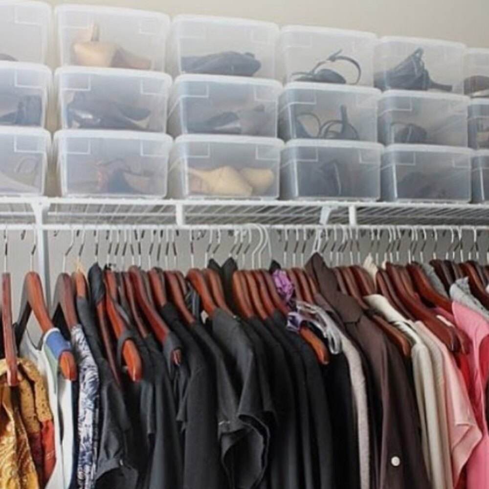 como organizar sapatos gastando pouco