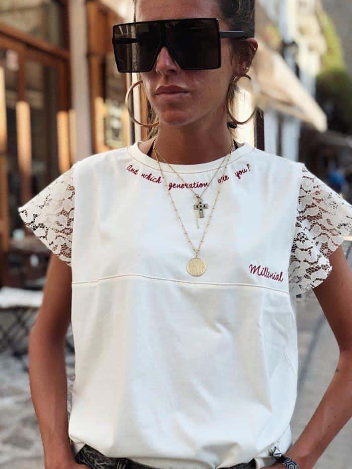 customizar camisetas com renda