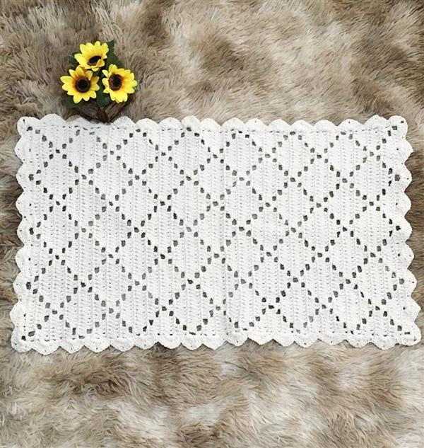 tapete de croche simples e bonito