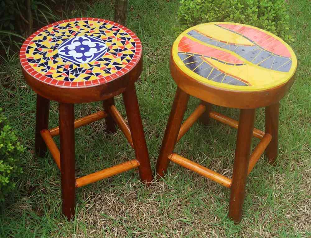 material usado em mosaico mdf