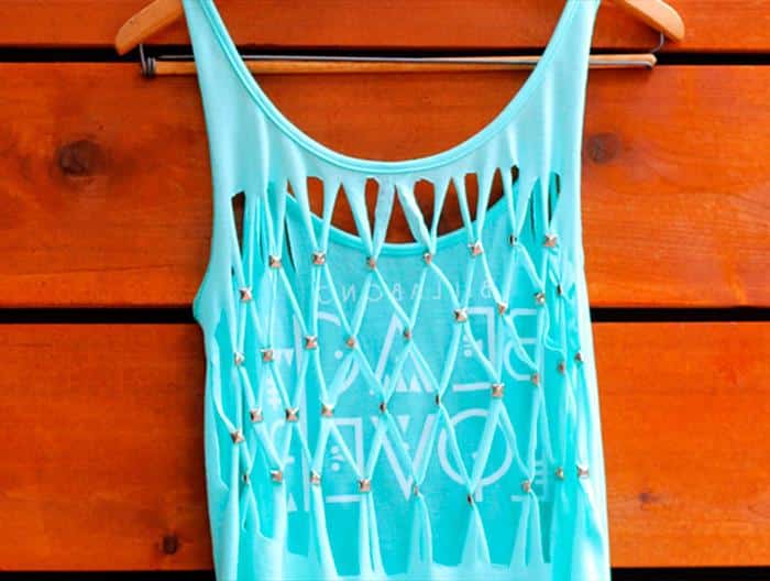 customizar camisetas cortando