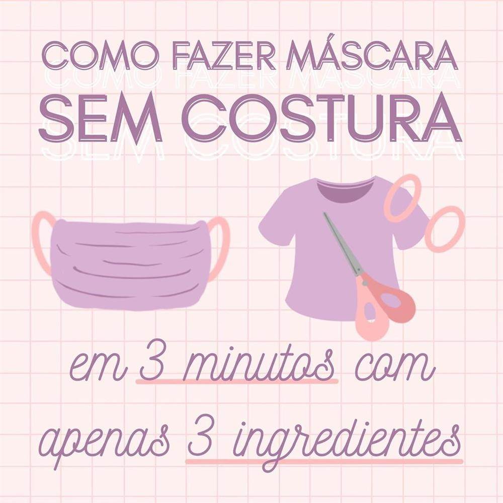 mascara de pano simples