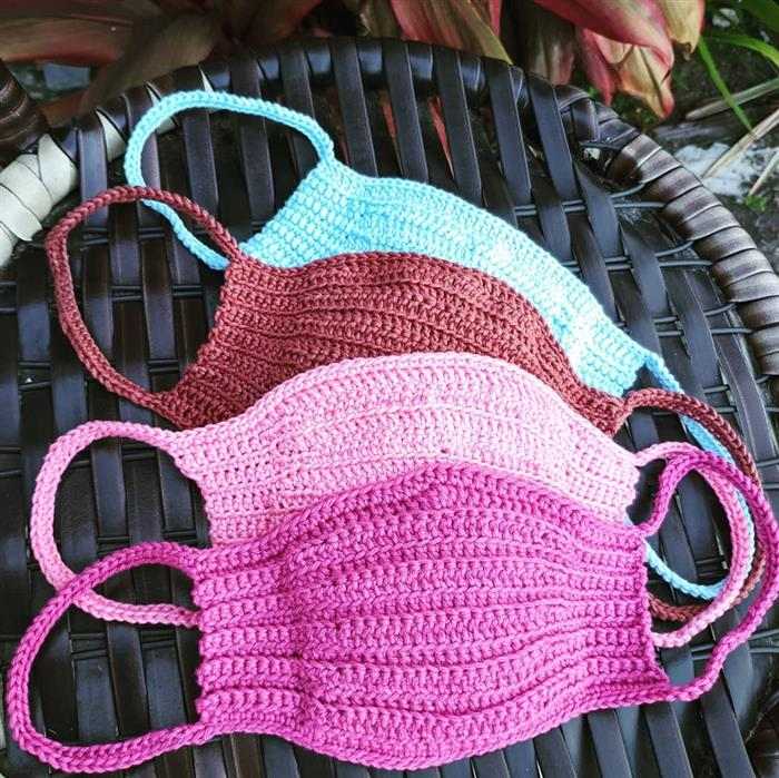 mascara de croche passo a passo