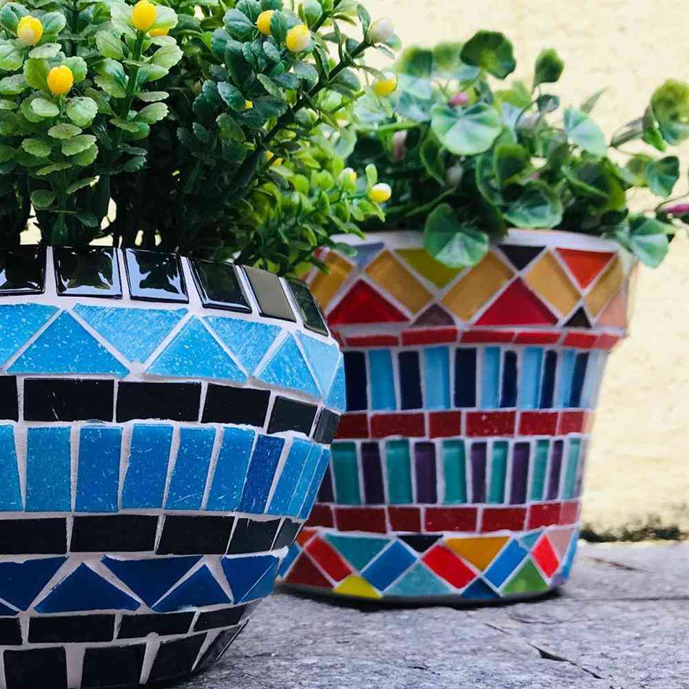 mosaico com piso