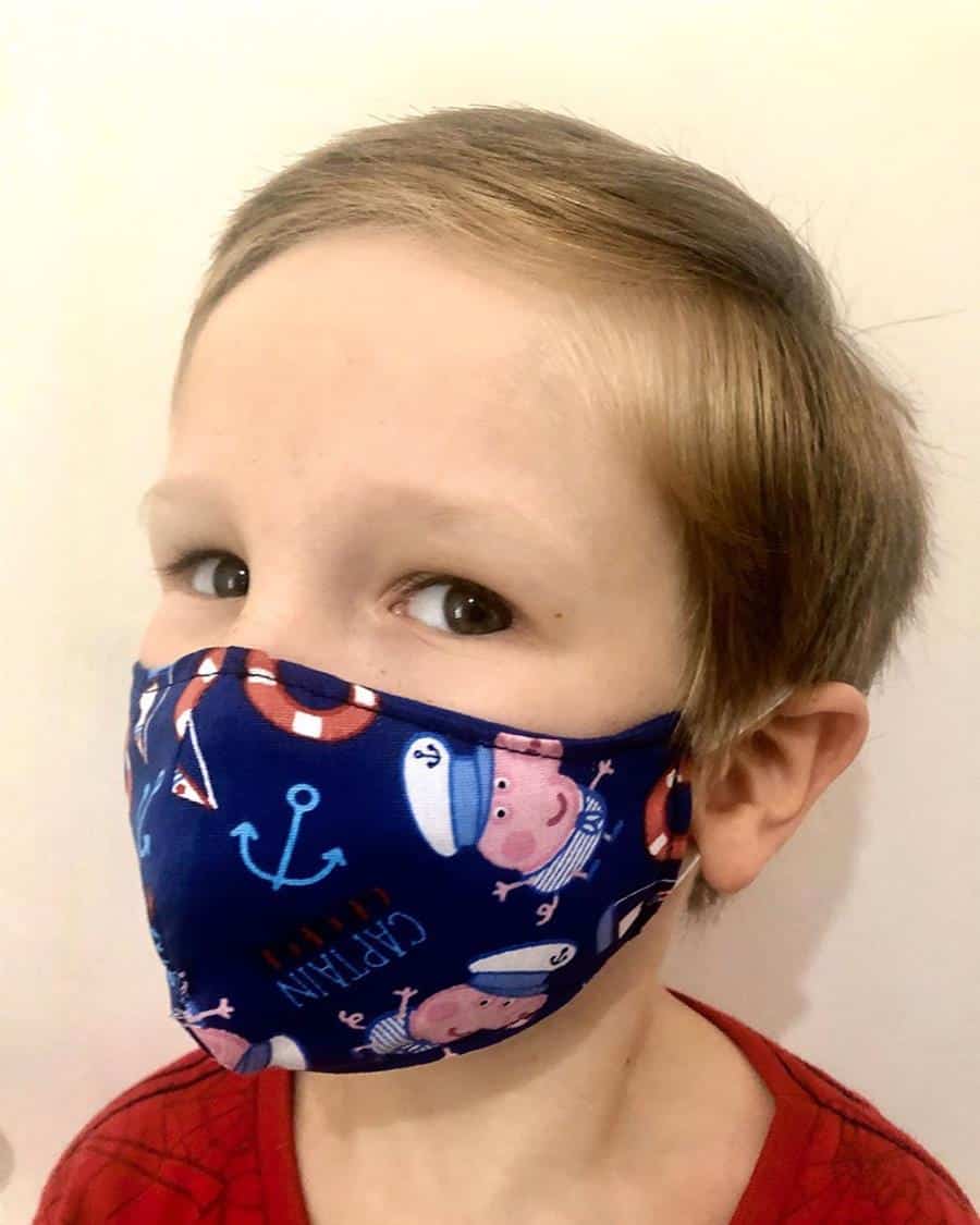 como fazer mascara infantil bico de pato com molde