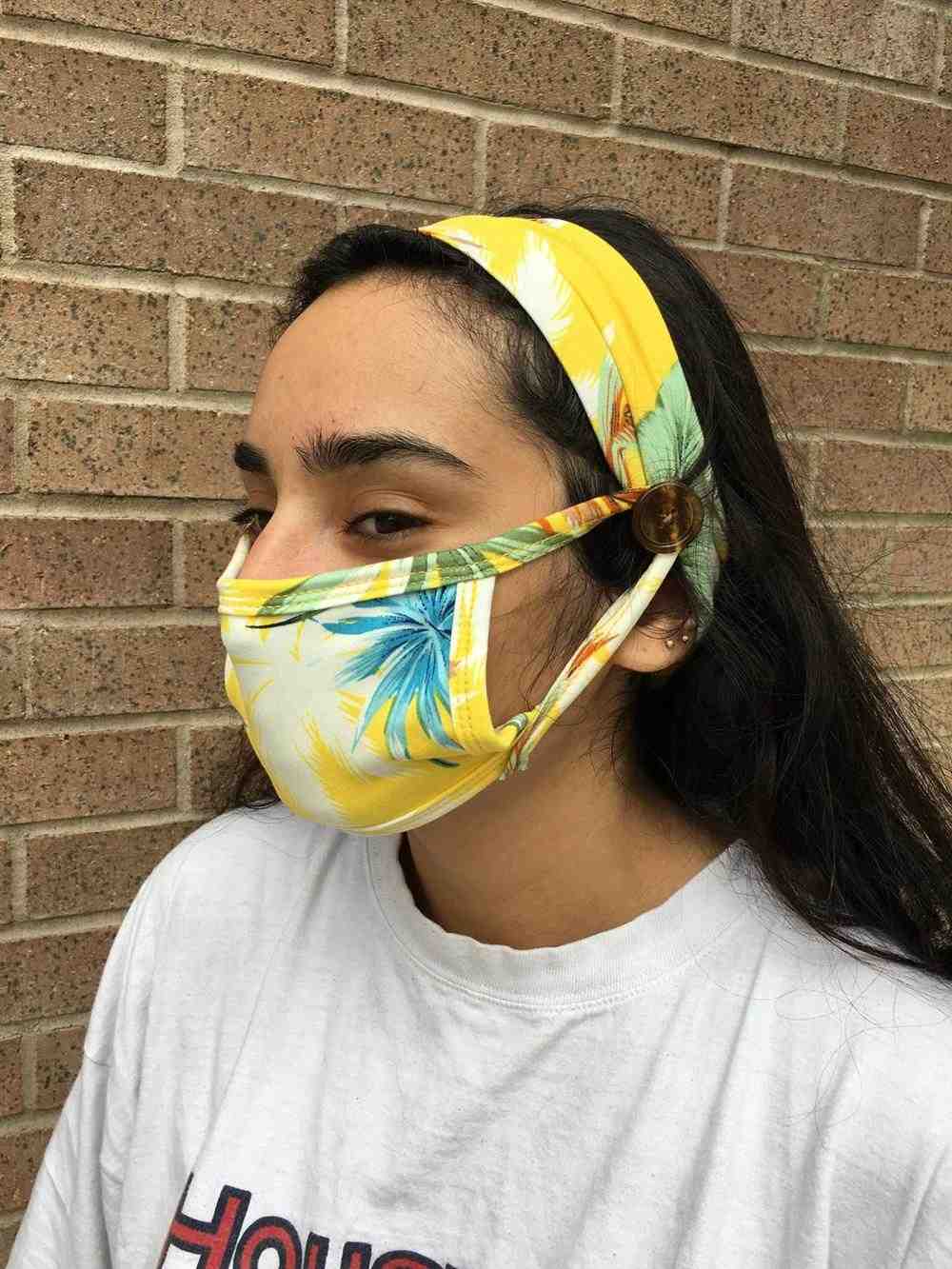 tiara para usar com mascara