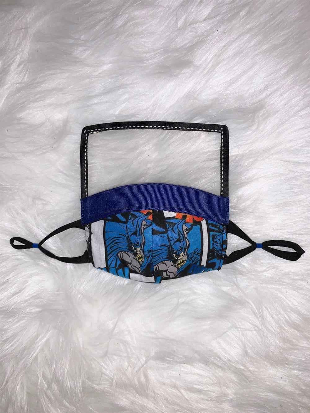 mascara infantil com viseira super herois