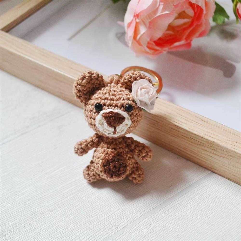 mini urso amigurumi