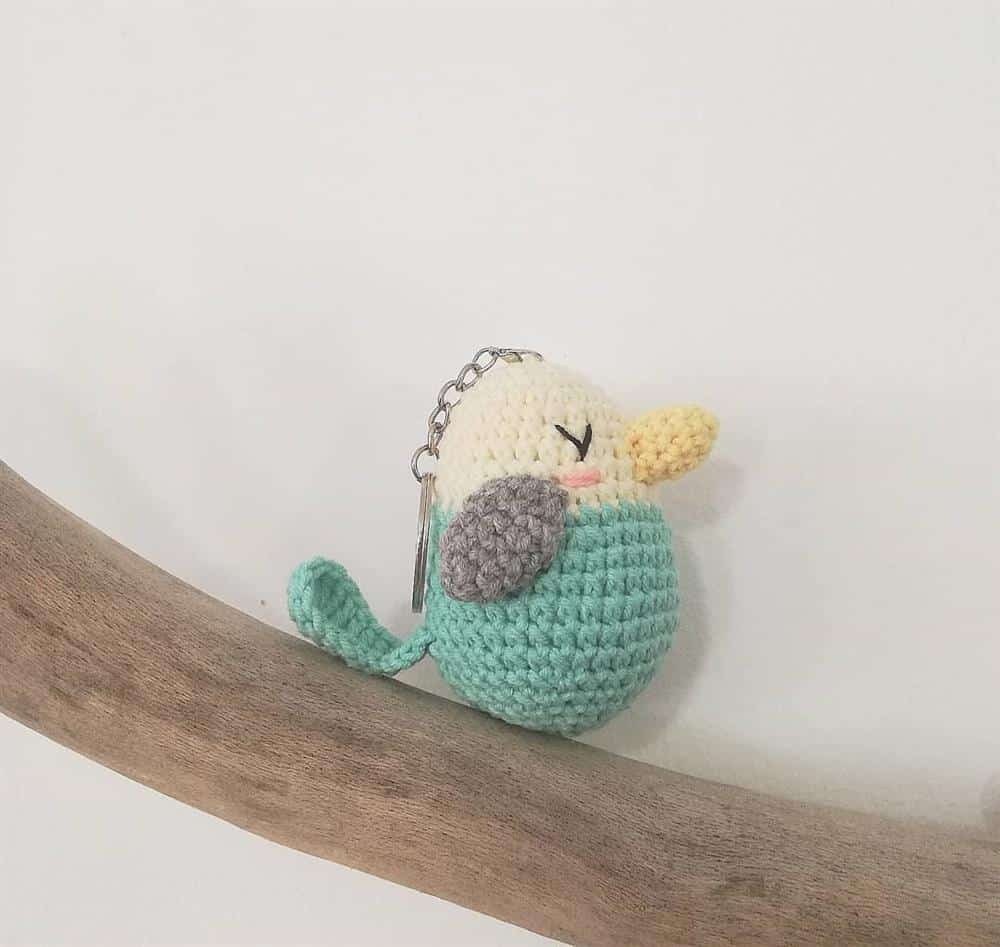 passarinho amigurumi