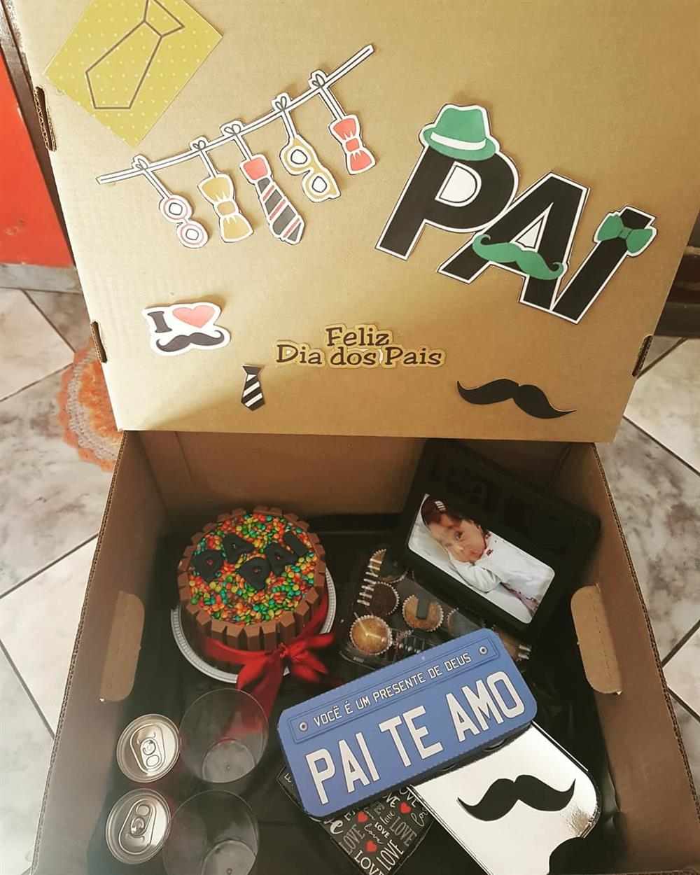 caixa para o dia dos pais