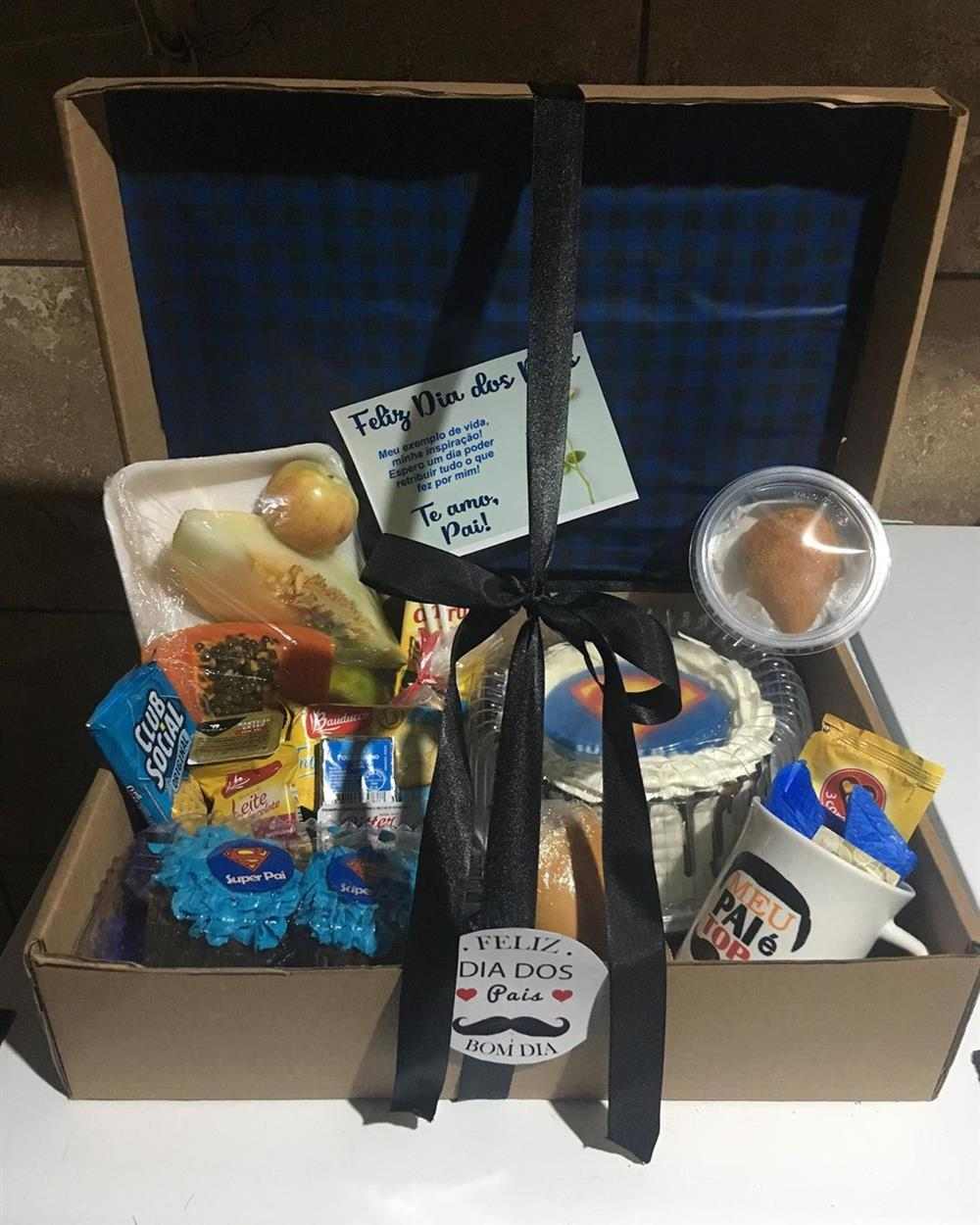 caixa para cafe da manha
