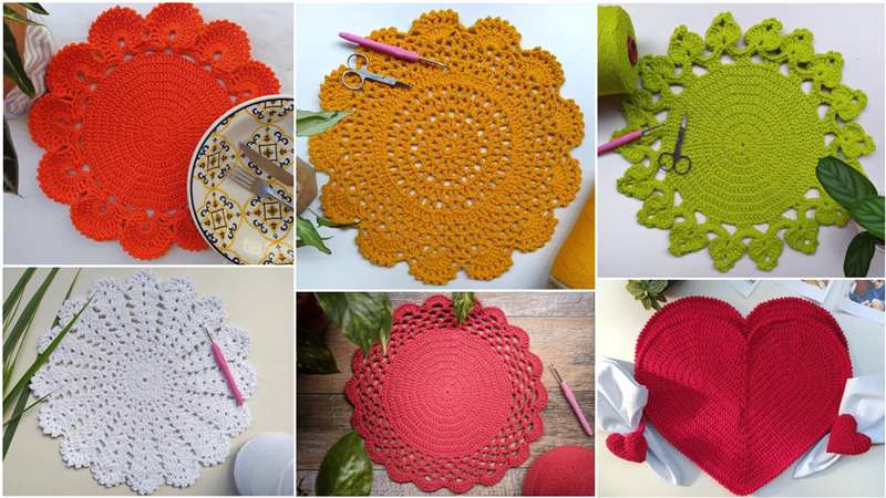 ideias de sousplat de croche
