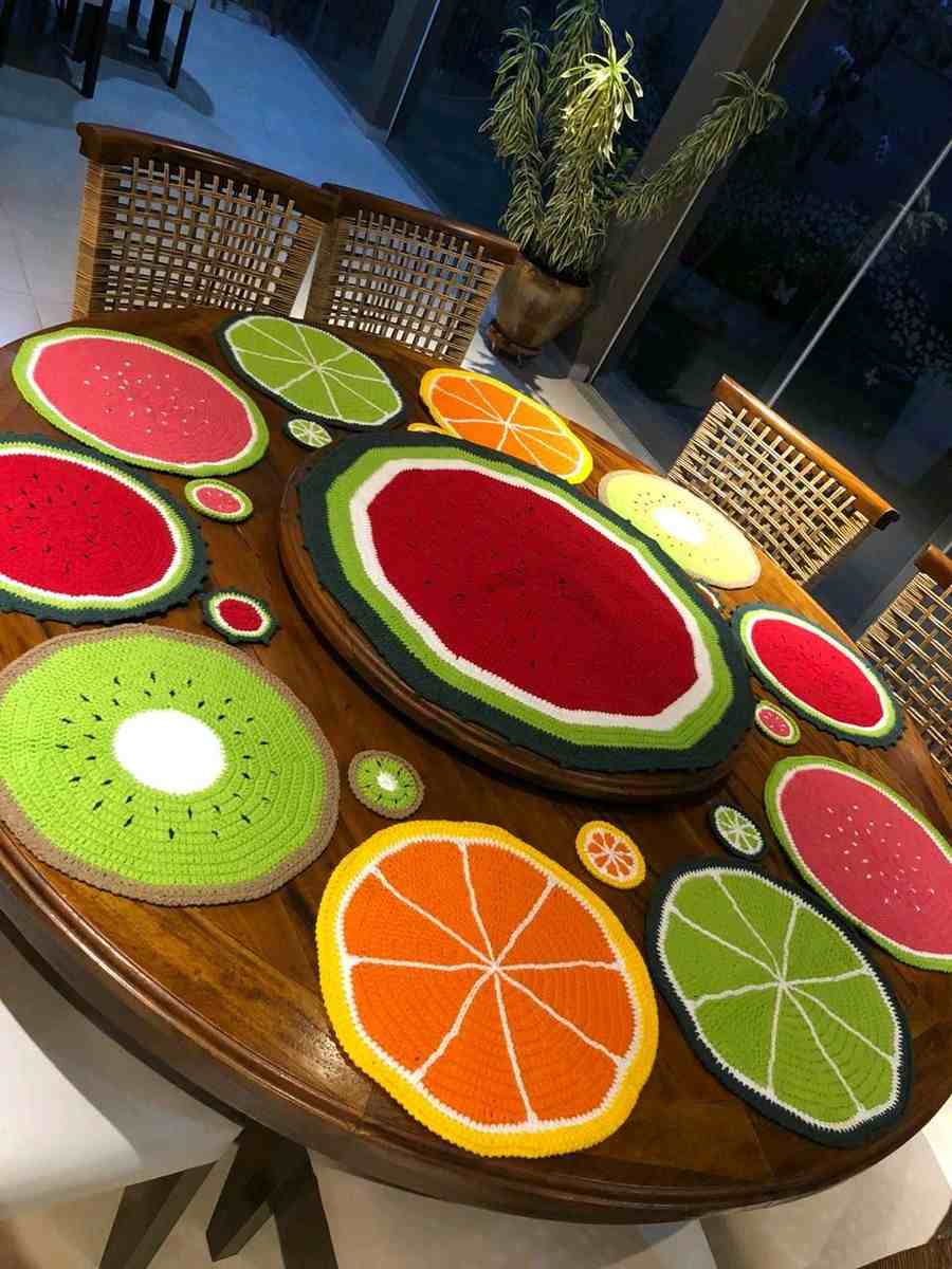 sousplat de frutas