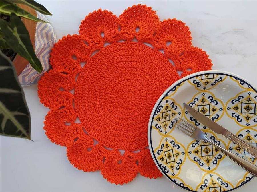 sousplat de croche para iniciantes