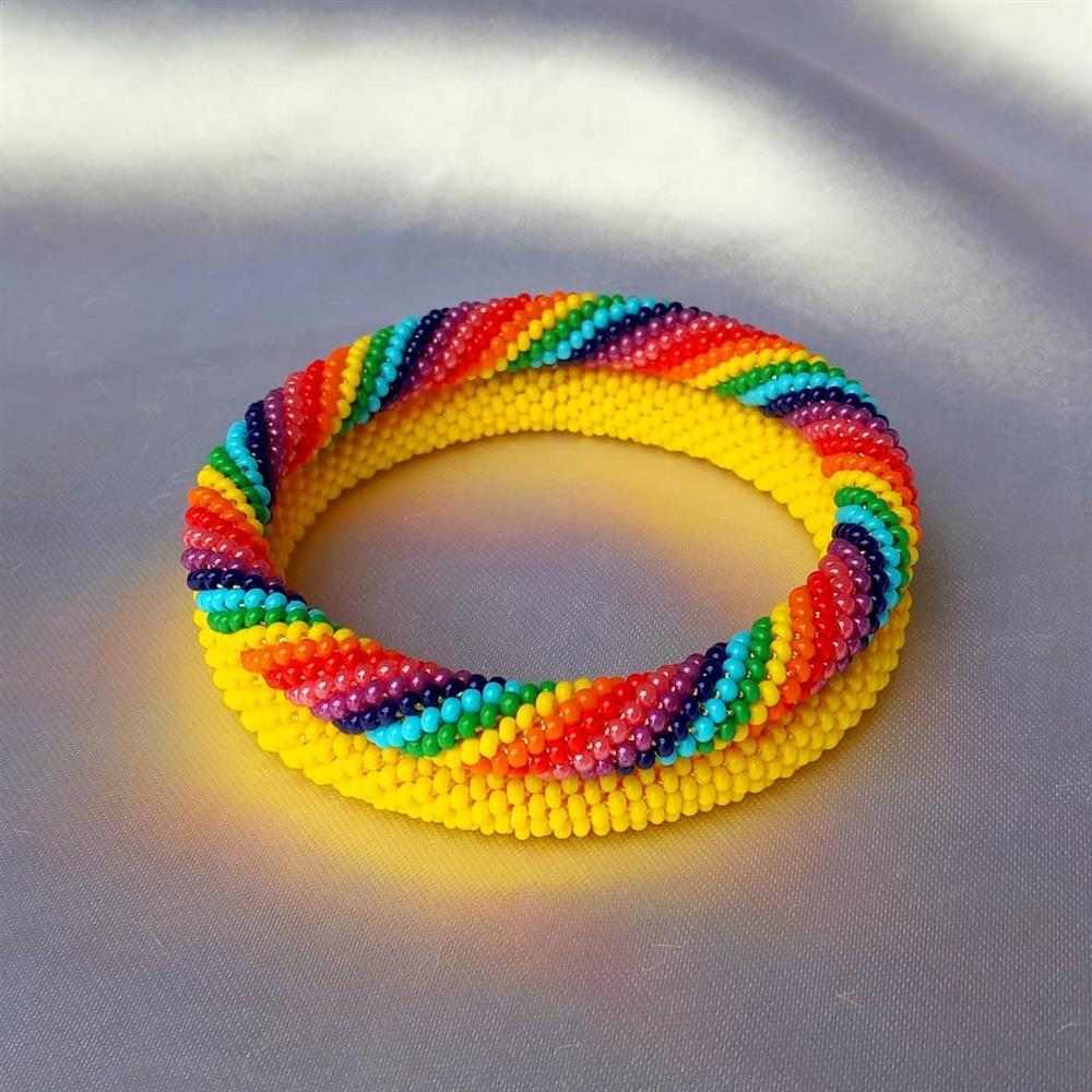pulseira artesanal de miçangas