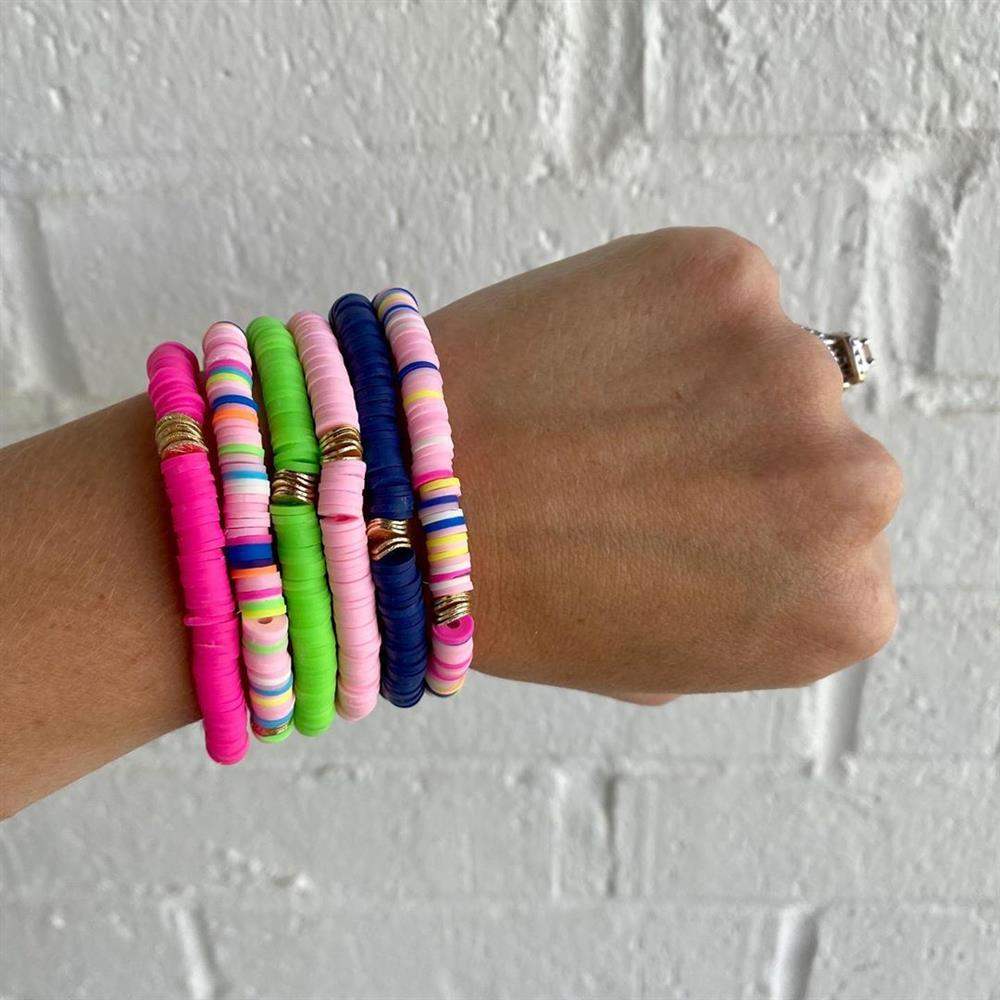 conjunto de pulseiras de elastico