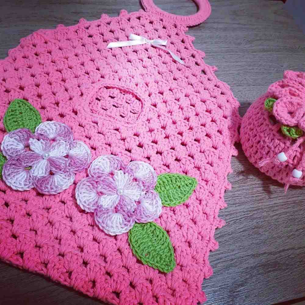 puxa saco rosa com argola