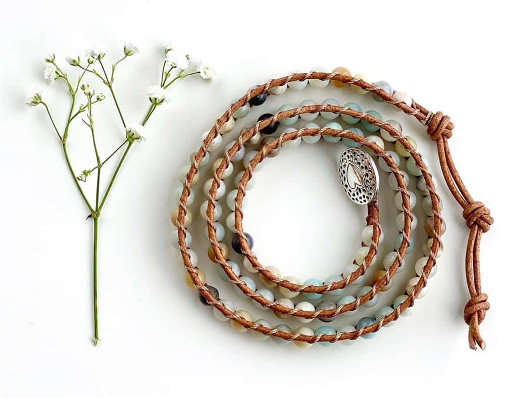 pulseira de fio encerado