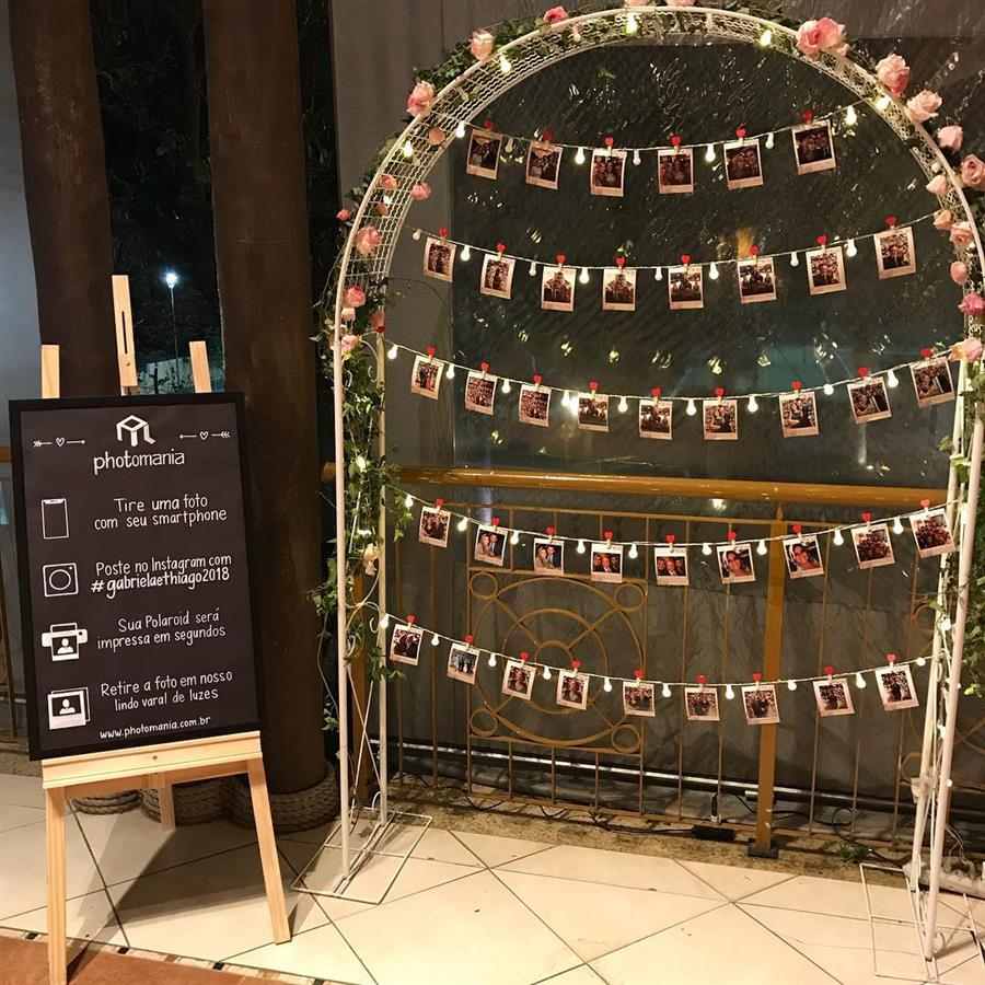 varal de fotos para casamento