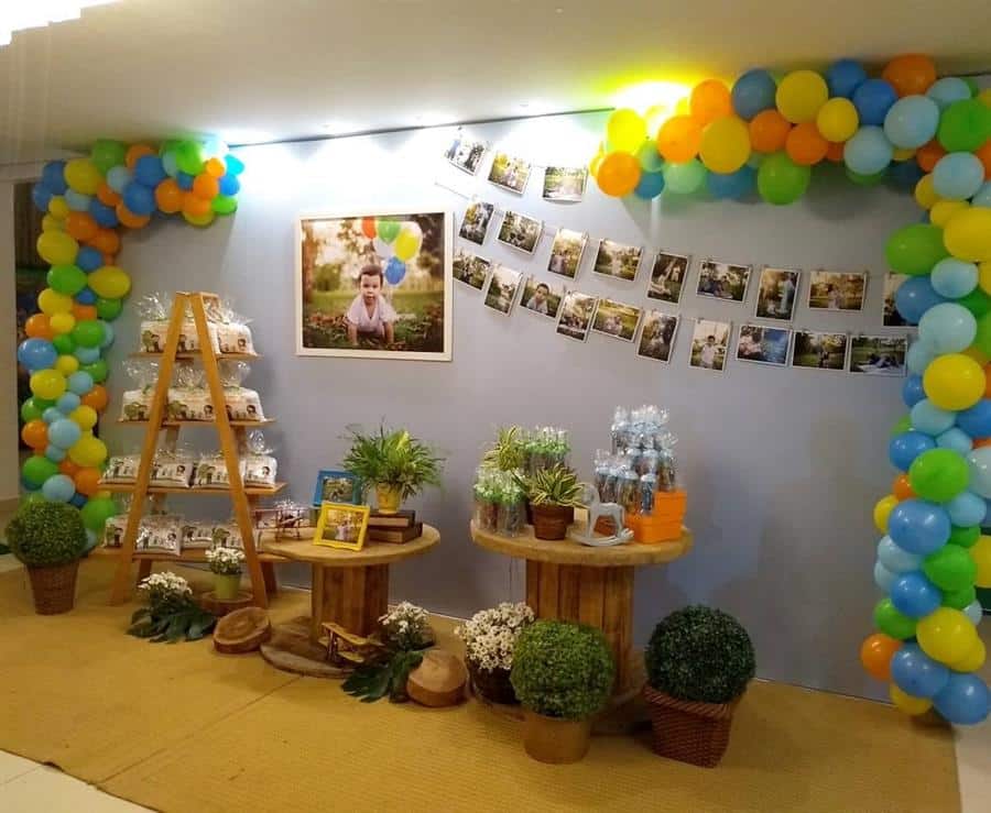varal para painel de festa infantil