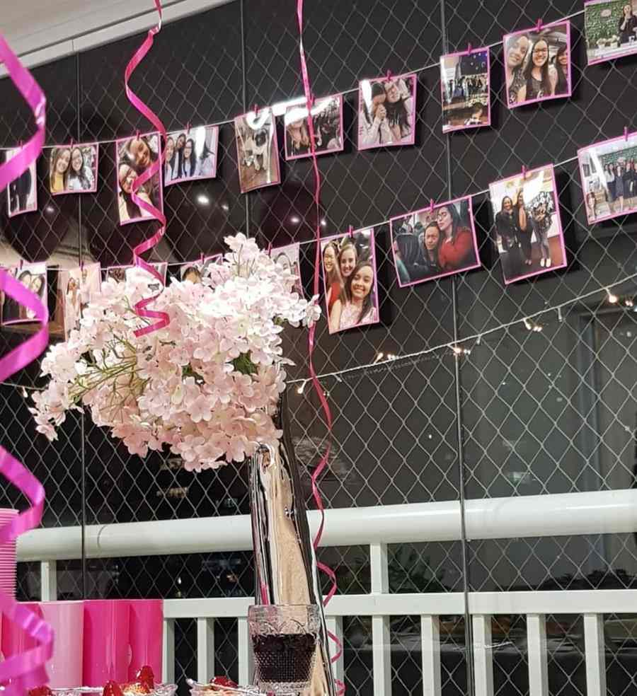 Painel de aniversário com fotos