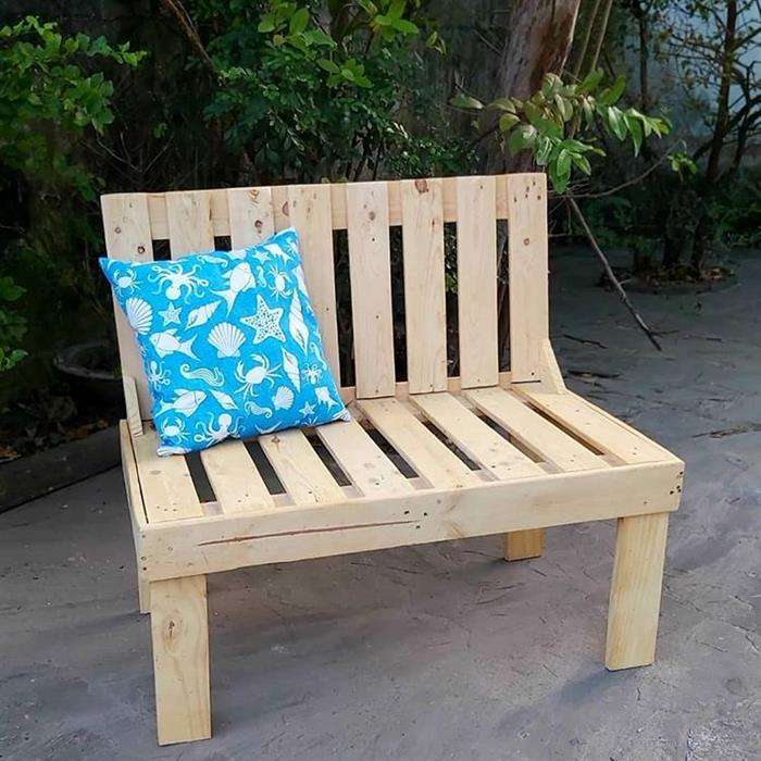 banco de pallet simples